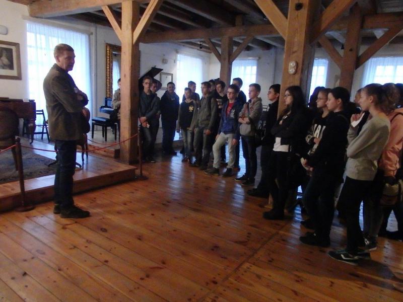 Lekcja muzealna w Muzeum Historii Przemysłu w Opatówku