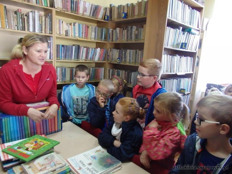 Wizyty w Gminnej Bibliotece Publicznej im. Braci Gillerów Filii w Tłokini Wielkiej