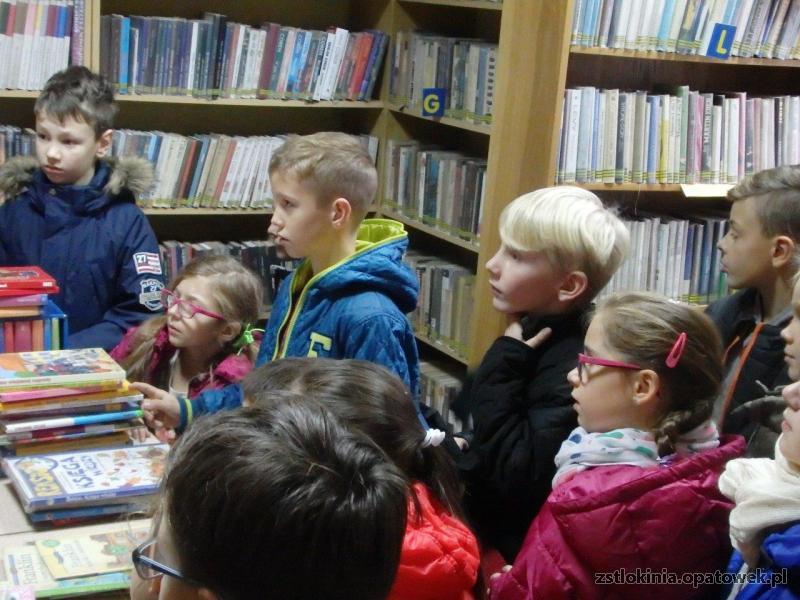 Wizyty w Gminnej Bibliotece Publicznej im. Braci Gillerów Filii w Tłokini Wielkiej