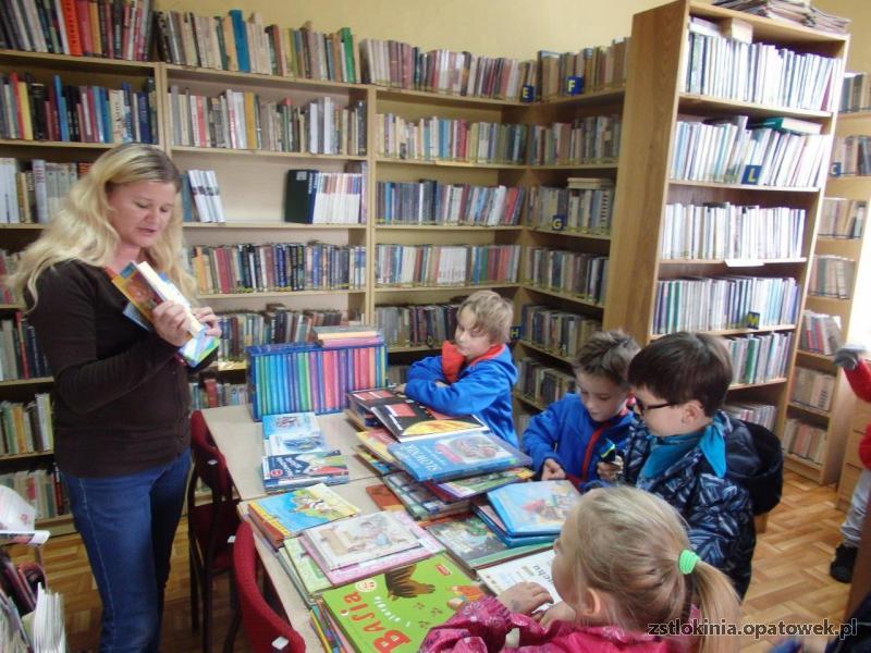 Wizyty w Gminnej Bibliotece Publicznej im. Braci Gillerów Filii w Tłokini Wielkiej