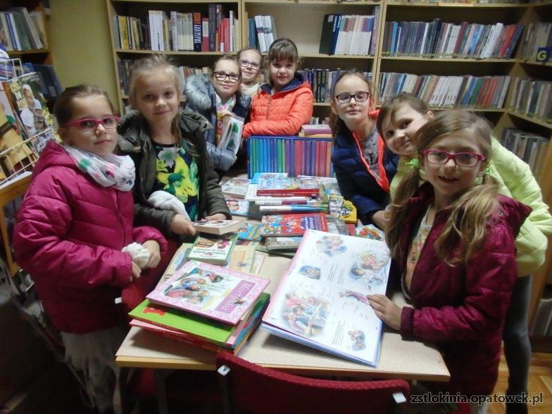 Wizyty w Gminnej Bibliotece Publicznej im. Braci Gillerów Filii w Tłokini Wielkiej