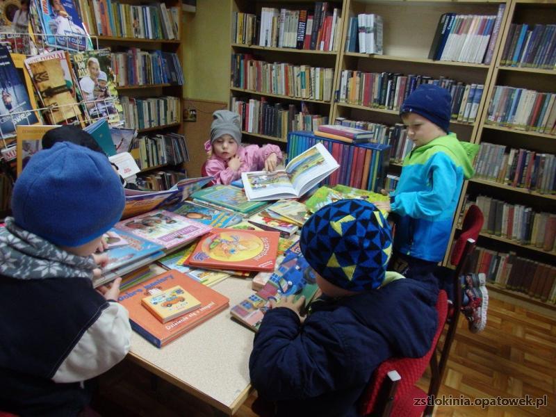 Wizyty w Gminnej Bibliotece Publicznej im. Braci Gillerów Filii w Tłokini Wielkiej