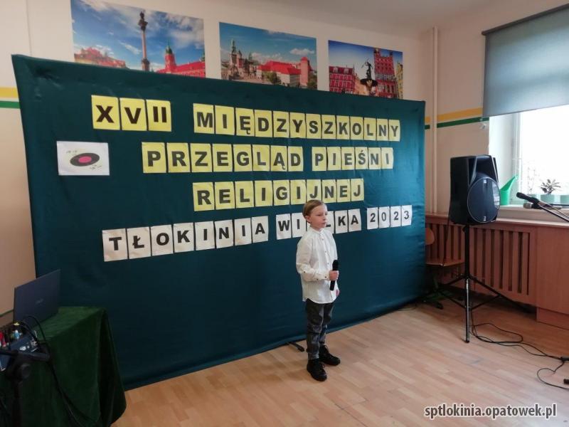 XVII MIĘDZYSZKOLNY PRZEGLĄD PIEŚNI RELIGIJNEJ TŁOKINIA WIELKA 2023